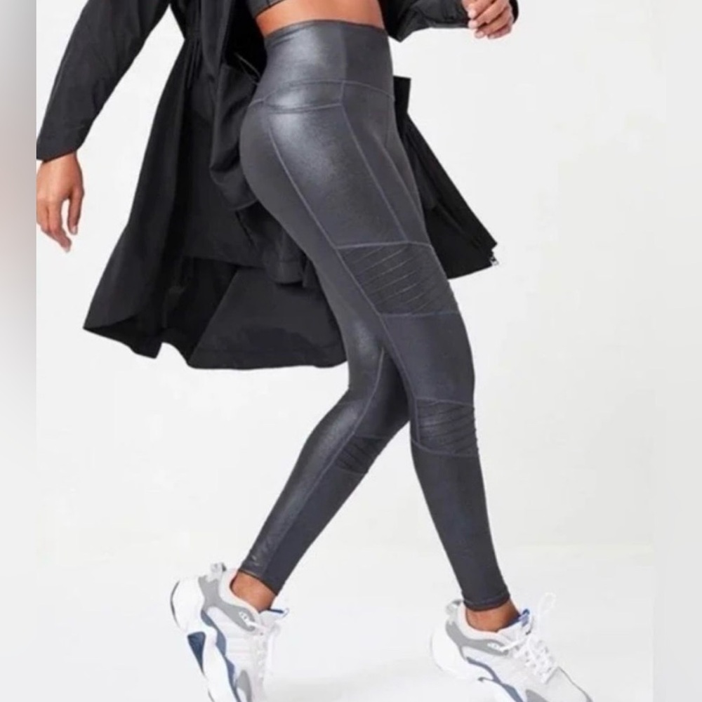 Athleta Inclination Moto Shimmer Tight